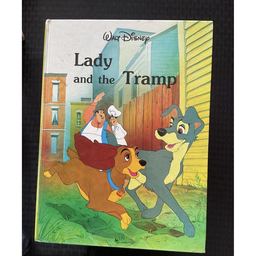 Vintage Walt Disney Lady and the Tramp Hardcover Children's Book Classic Series